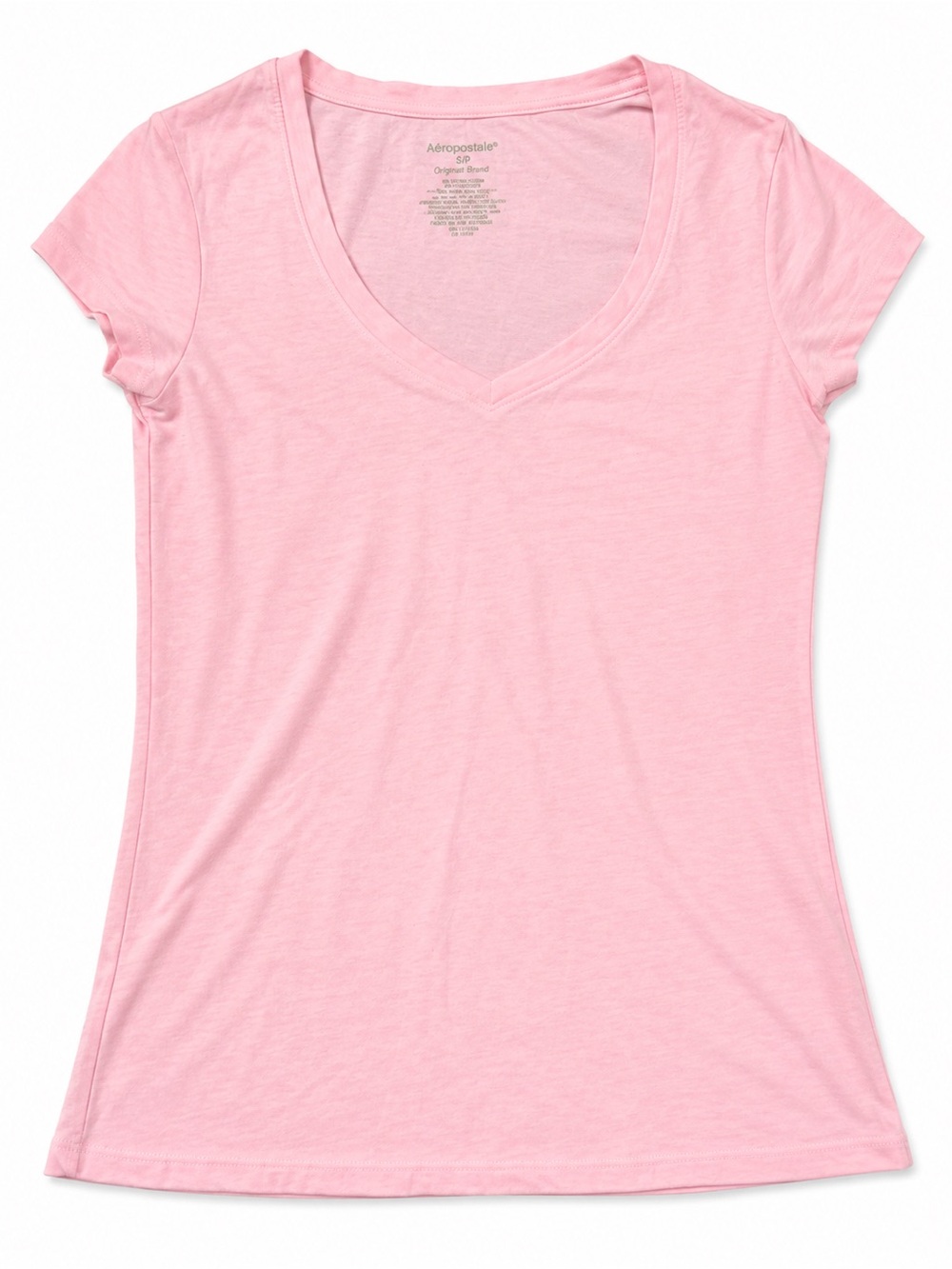 No Boundaries Women's Pink V-Neck Tee size medium